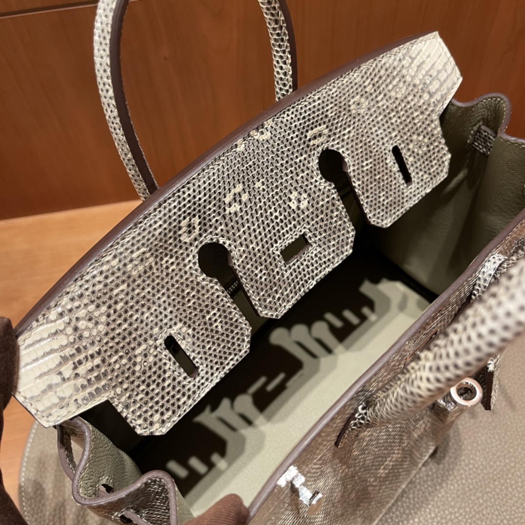 에르메스 버킨백25 히말라야 은장 리자드 가죽